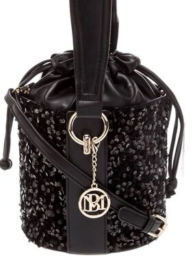 Badgley Mischka Beautiful Black Sequin Bucket Bag - NWT